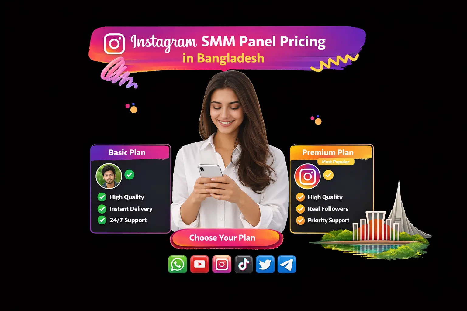 Instagram SMM Panel Pricing in Bangladesh