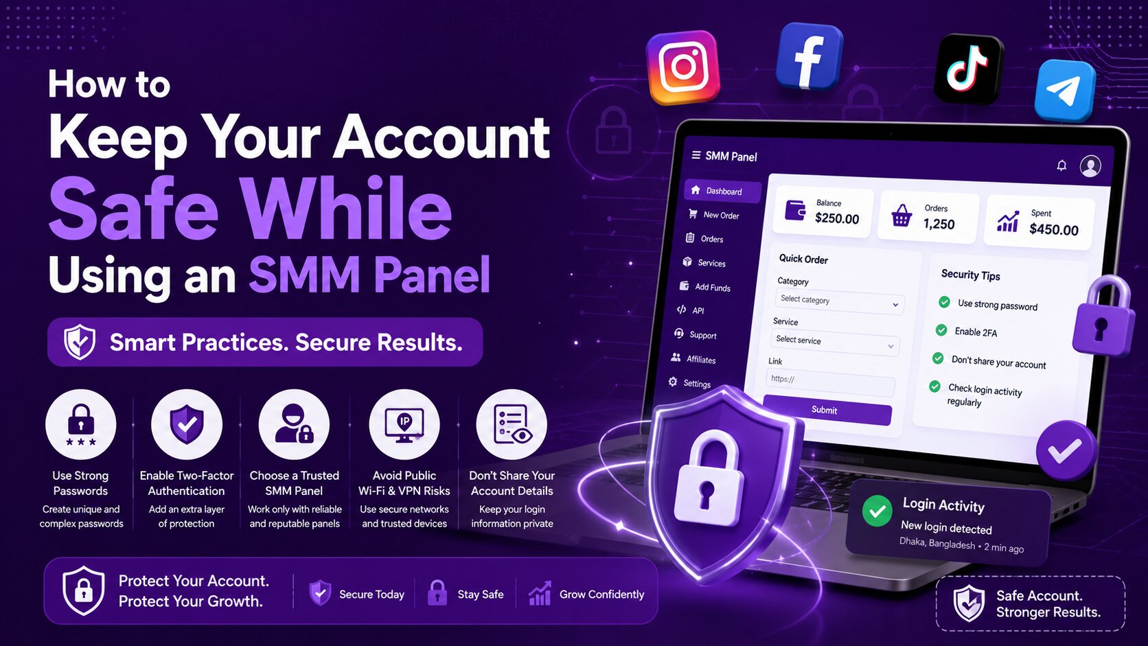 How to Keep Your Account Safe While Using an SMM Panel
