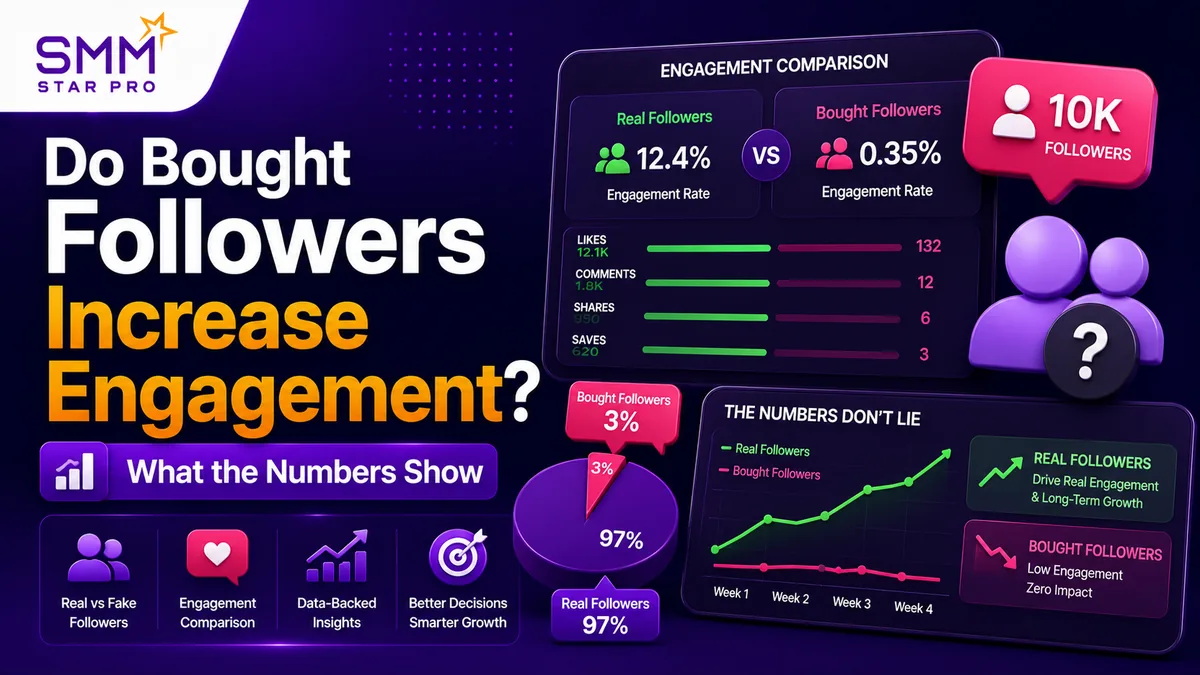 Do bought followers increase engagement on social media accounts