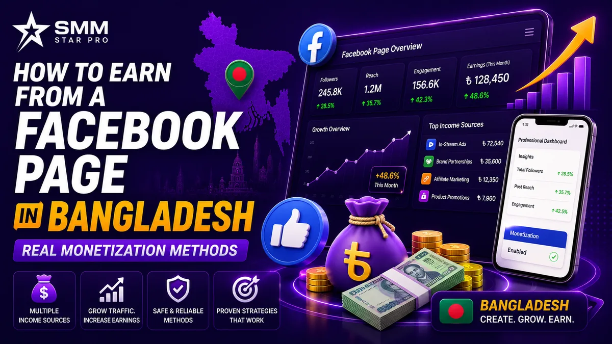 How to earn money from a Facebook page in Bangladesh