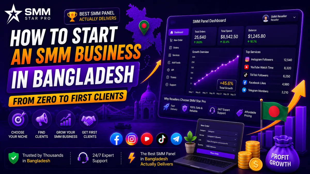 How to start an SMM business in Bangladesh with bKash payments