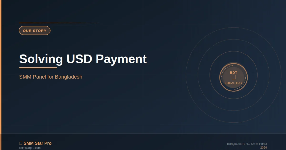 Why SMM Star Pro started to solve USD payment problems for Bangladesh SMM panel users